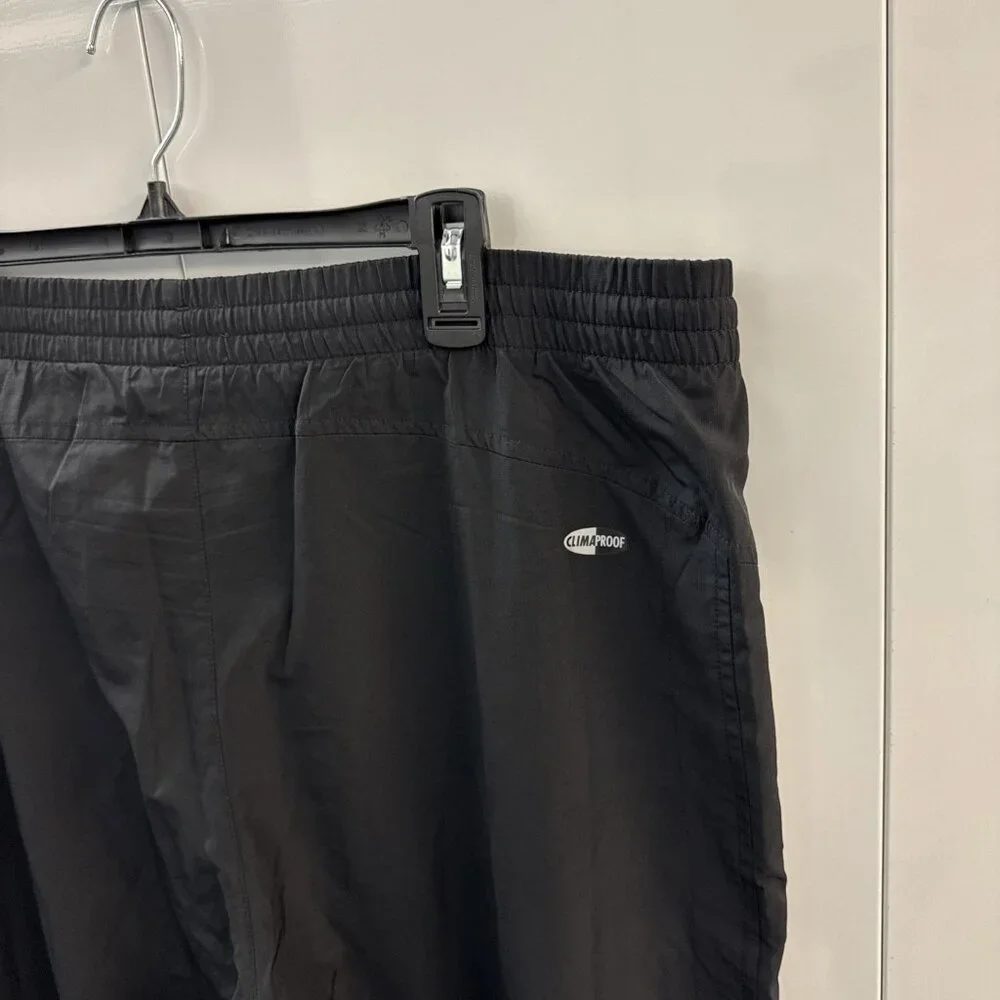 Men’s L Adidas 2006 Track Pants Drawstring Black‎ White 3 Stripe (D22)
